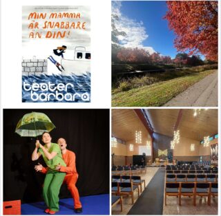Teater Barbara ♥️Enköping!
Både ”Din mamma är snabbare än din” och ”Historien om Bodri” har gästspelat Enköping kommun, bla i Mariakyrkan, Västerledskyrkan och Joar Blå. 🍁🍂🍁