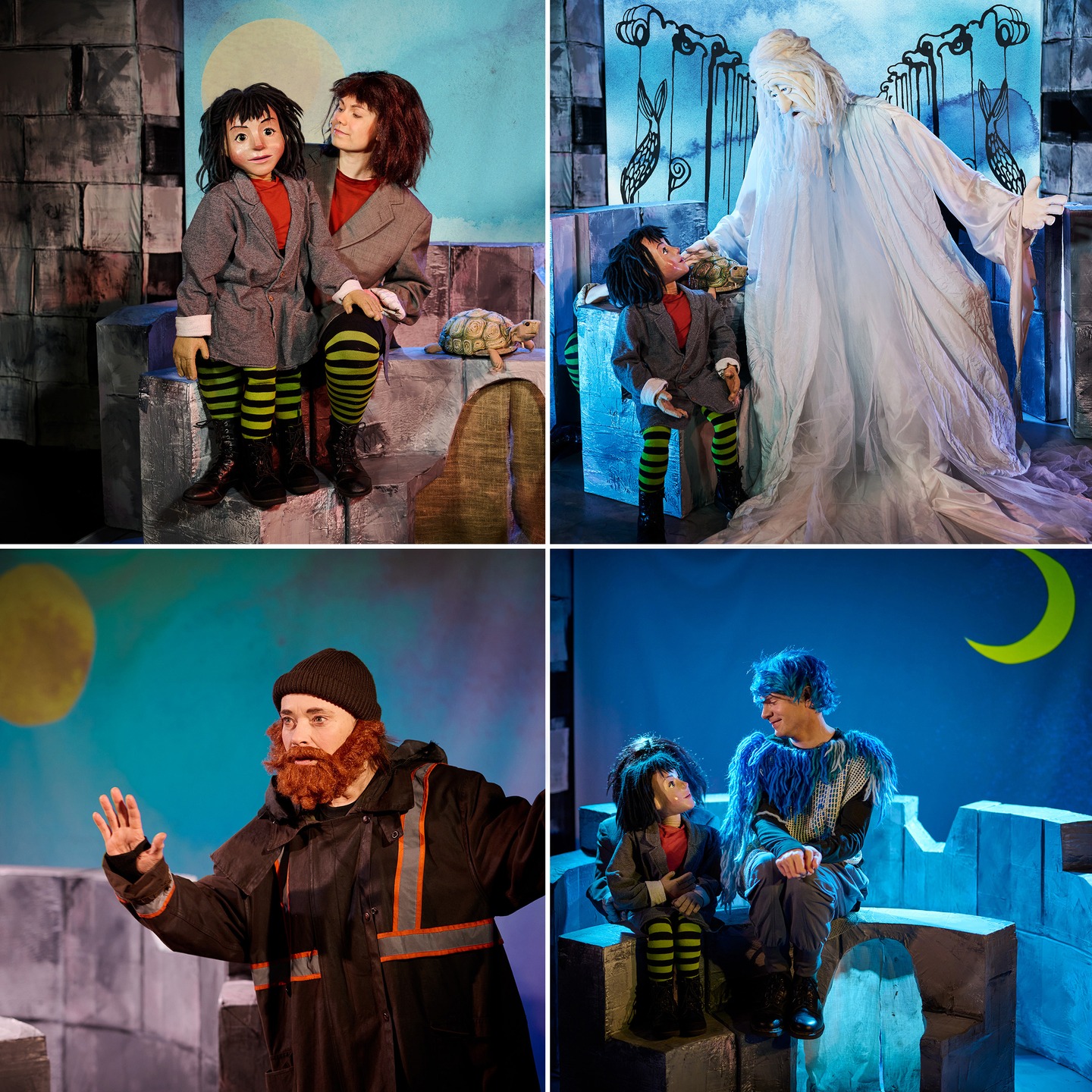 ✨MOMO - Le Grande finale ✨Nu har tiden kommit till finalföreställningen av MOMO - eller kampen om tiden 💙 Lördag 29 nov kl 13 på Pipersgatan 4 är det sista chansen att möta Momo, Mäster Tim, Beppo gatsopare, Gigi, sköldpaddan Kassiopeia m.fl. i Teater Barbas vindlande musikaliska teateräventyr om kampen mot de grå agenterna som vill stjäla människornas livstid. Baserad på Michael Endes klassiker i översättning av Roland Adlerberth och dramatisering av Johan Ehn. Förlag Nordiska ApS. Skynda haffa din biljett via Kulturbiljetter.se 🎟 För alla från 8 år. Varmt välkommen! #teaterbarbara #momoellerkampenomtiden