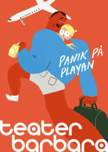 Panik pa Playan Affisch - Teater Barbara